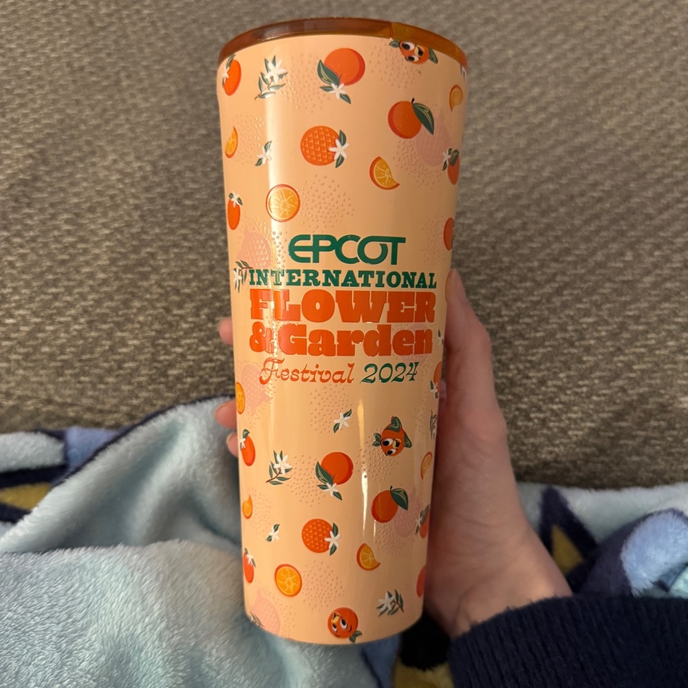 Disney Epcot Flower & Garden Festival 2024 Orange Bird Corkcicle Tumbler